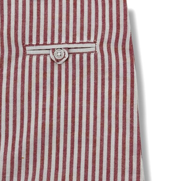 Edgehill Collection X The Broke Brooke Stripe Jon Jon Romper Boys Sz 6 Mos - Picture 3 of 5